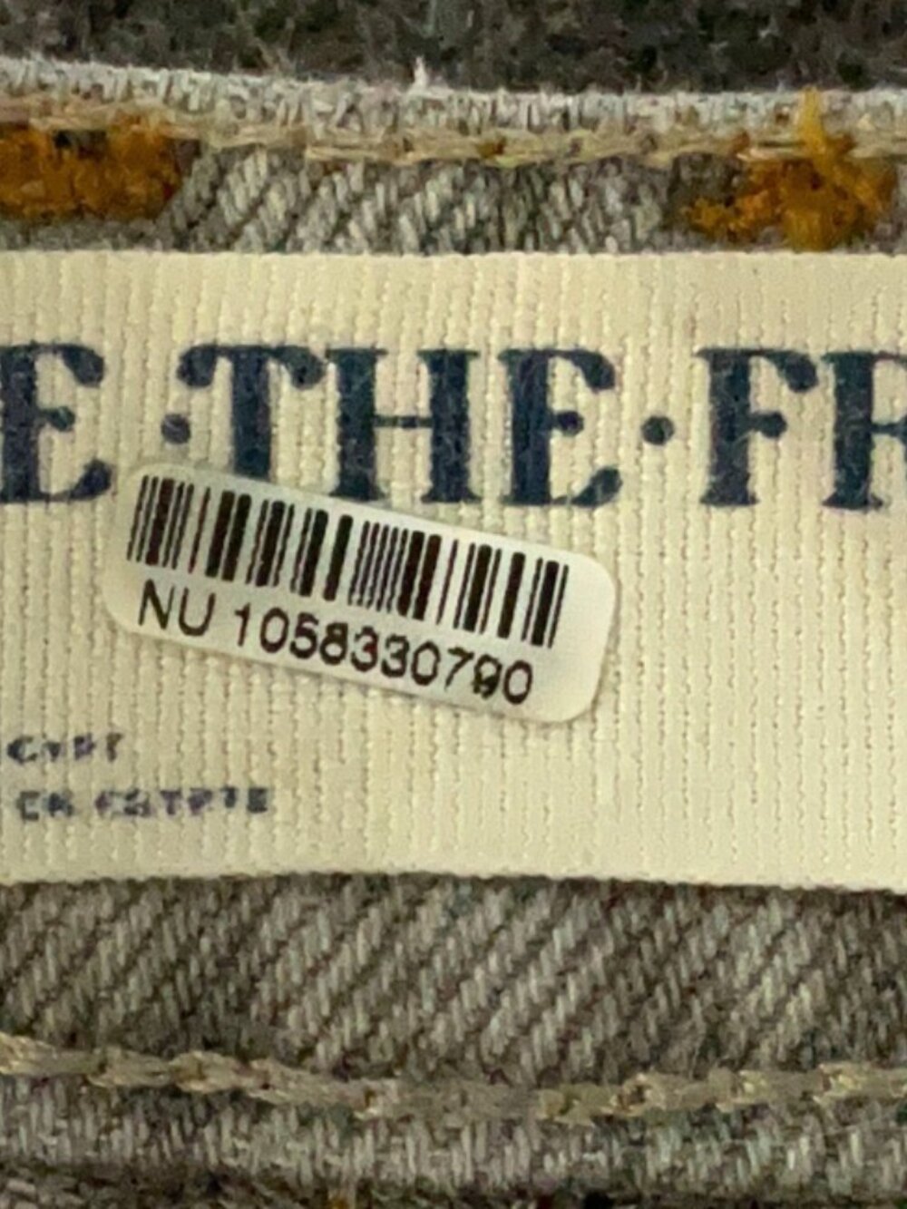 We The Free People Lucky You Mid Rise Barrel Jeans Archive Grey Boho 25 NWT $98 - Picture 16 of 16